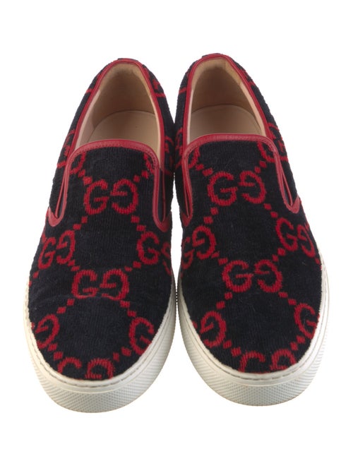 Gucci Velvet Printed Loafers