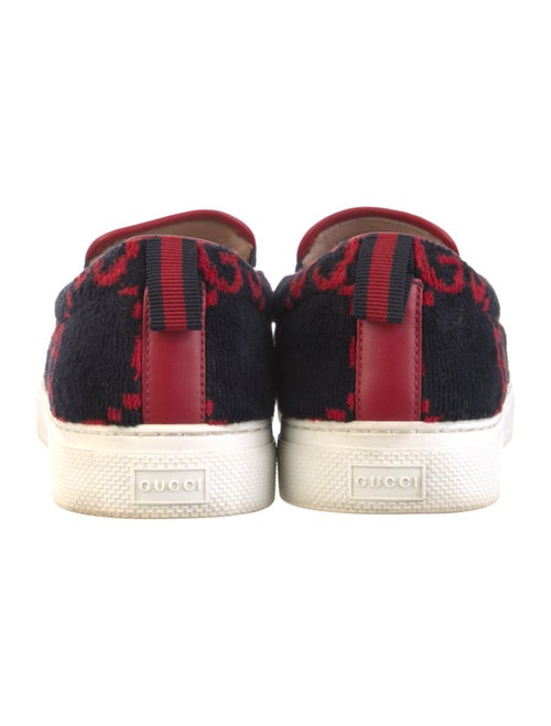 Gucci Velvet Printed Loafers