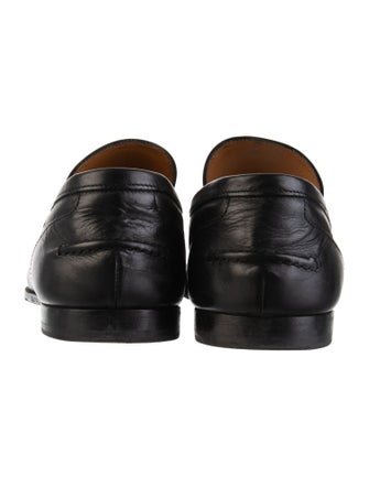 Gucci Horsebit Accent Leather Dress Loafers