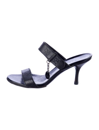 Gucci Horsebit Accent Leather Slides