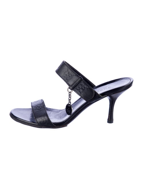 Gucci Horsebit Accent Leather Slides