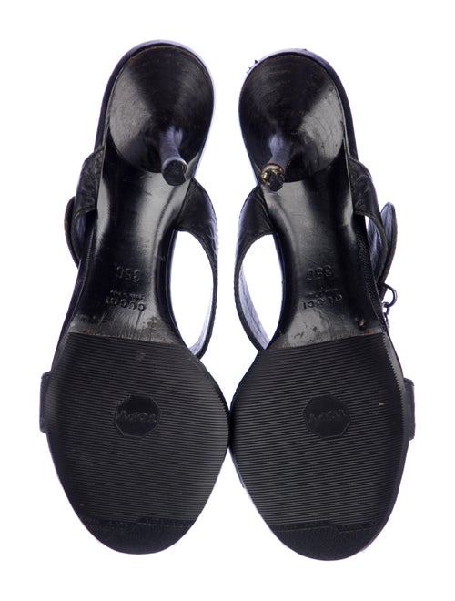 Gucci Horsebit Accent Leather Slides