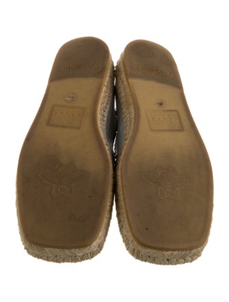 Gucci Double G Logo Leather Espadrilles