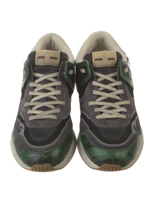 Gucci Web Accent Suede Sneakers