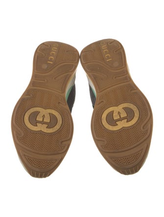 Gucci Web Accent Suede Sneakers