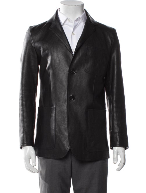 Gucci Bee Accent Lamb Leather Peacoat