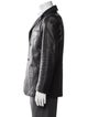 Gucci Bee Accent Lamb Leather Peacoat