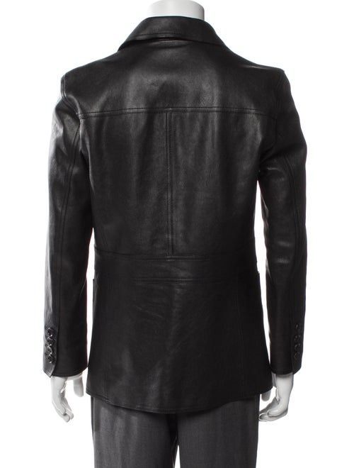 Gucci Bee Accent Lamb Leather Peacoat