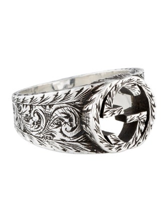 Gucci Interlocking G Paisley Ring