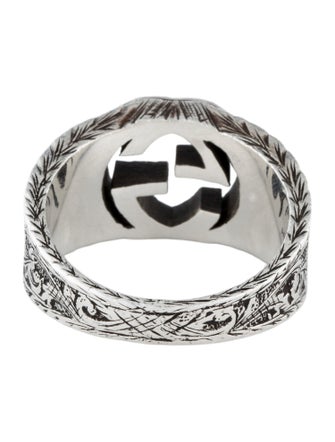 Gucci Interlocking G Paisley Ring