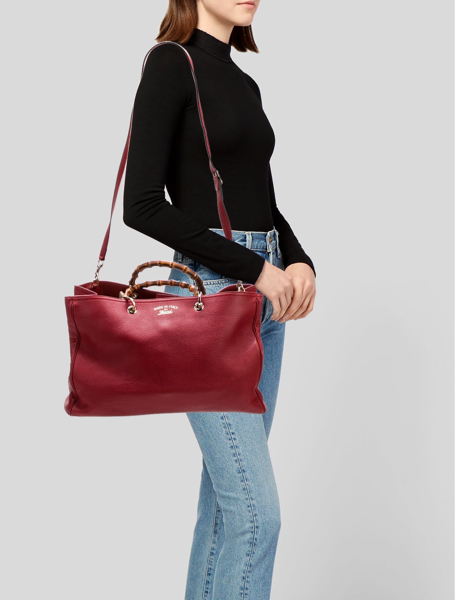 Gucci Bamboo Bamboo Shopper Large