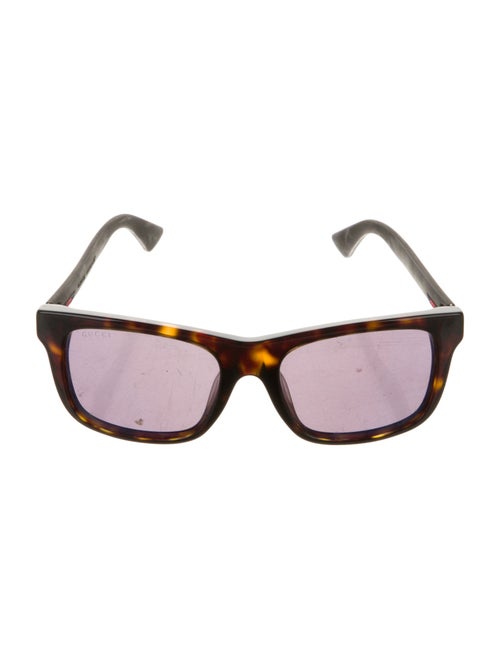 Gucci Sylvie Web Accent Square Sunglasses