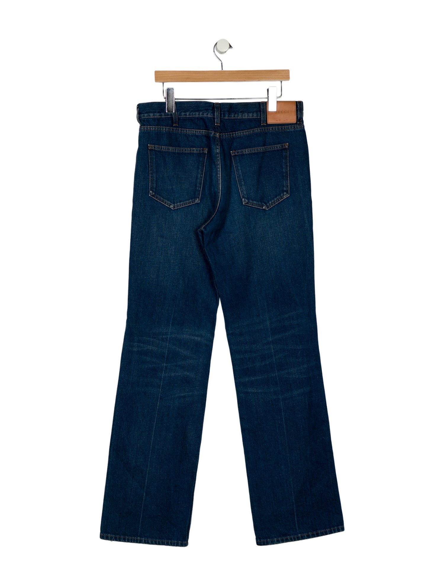 Gucci Web Accent Straight-Leg Jeans
