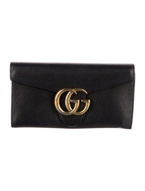 Gucci Marmont Double G Logo Continental Wallet