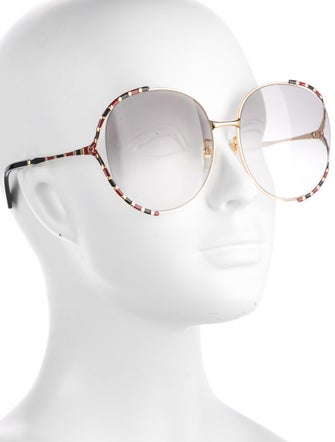 Gucci Interlocking G Logo Oversize Sunglasses