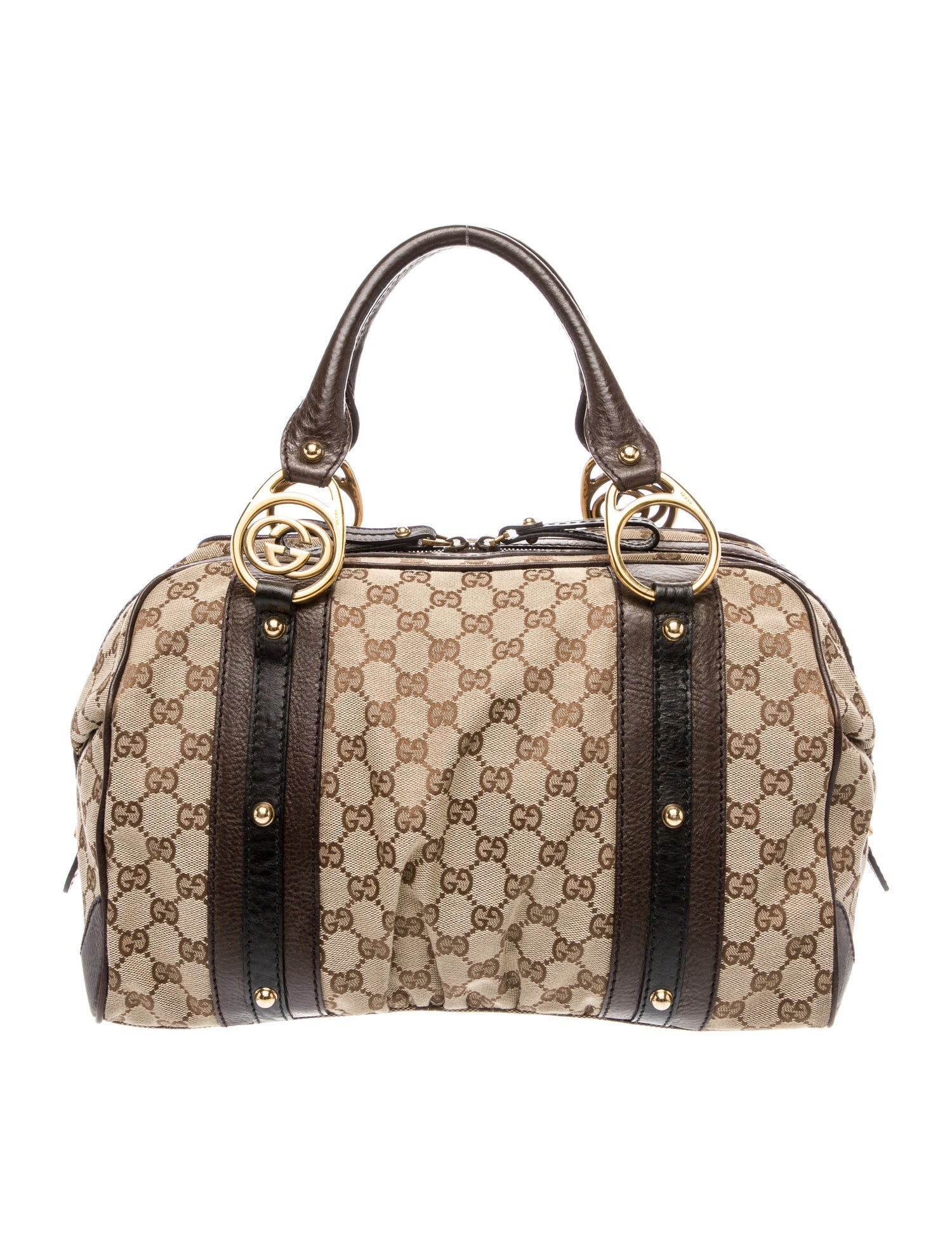 Gucci GG Canvas Boston Medium Vintage