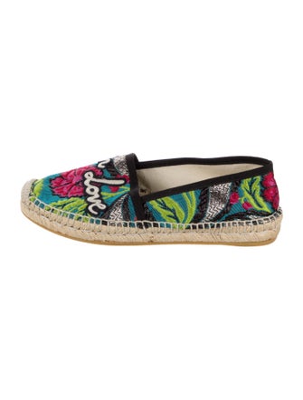 Gucci Canvas Floral Print Espadrilles