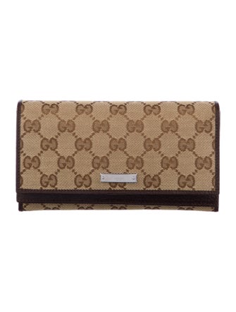 Gucci GG Canvas Canvas Continental Wallet