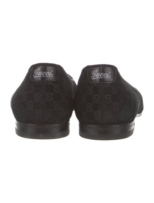 Gucci Microguccissima Pattern Suede Loafers