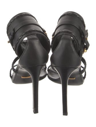 Gucci Horsebit Accent Leather Gladiator Sandals