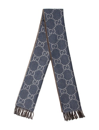 Gucci Wool GG Logo Scarf