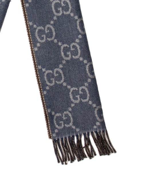 Gucci Wool GG Logo Scarf