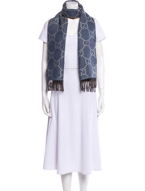Gucci Wool GG Logo Scarf