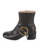 Gucci Interlocking G Logo Leather Boots