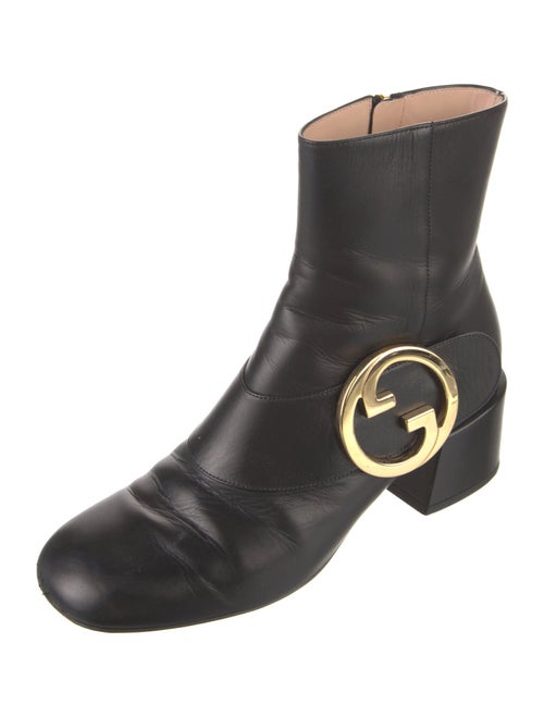 Gucci Interlocking G Logo Leather Boots