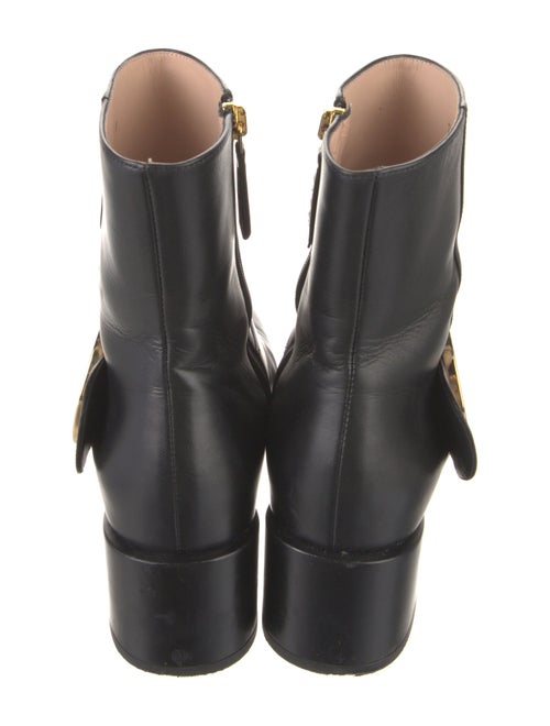 Gucci Interlocking G Logo Leather Boots