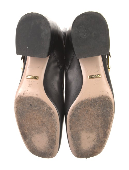 Gucci Interlocking G Logo Leather Boots