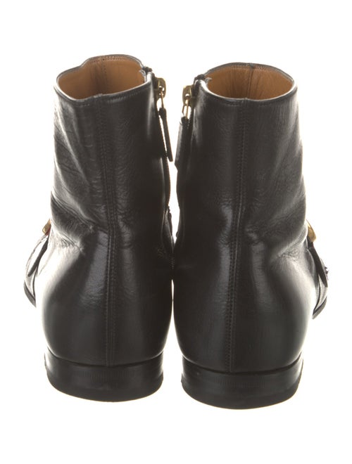 Gucci Web Accent Leather Boots