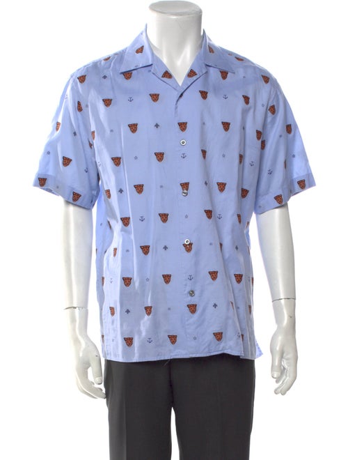 Gucci 2019 Tiger Head Accent Shirt