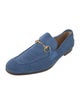 Gucci Horsebit Accent Suede Loafers