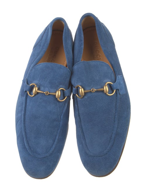 Gucci Horsebit Accent Suede Loafers