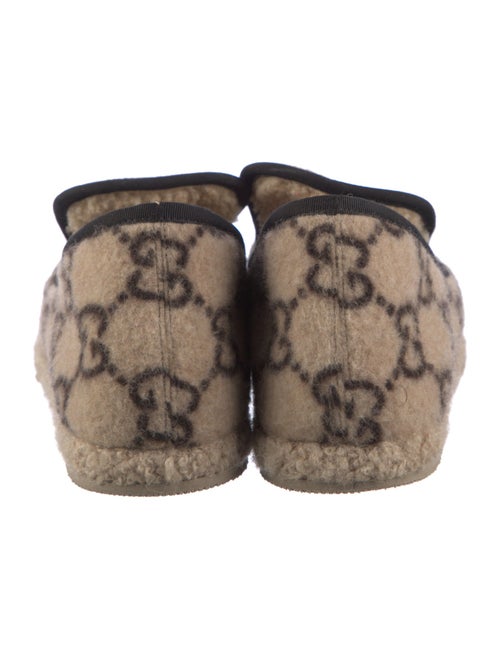 Gucci GG Logo Wool Loafers
