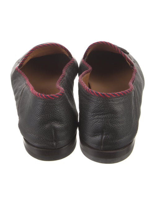 Gucci Leather Tassel Accents Loafers
