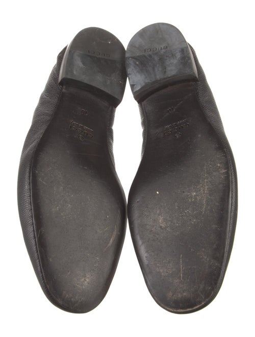 Gucci Leather Tassel Accents Loafers