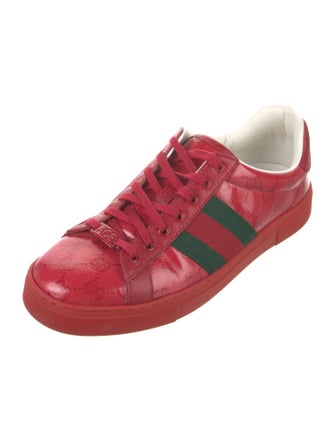 Gucci GG Supreme Patent Leather Sneakers