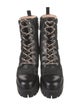 Gucci Leather Combat Boots