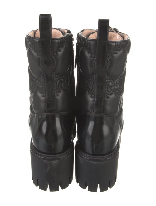 Gucci Leather Combat Boots
