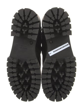 Gucci Leather Combat Boots