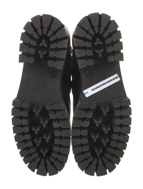 Gucci Leather Combat Boots