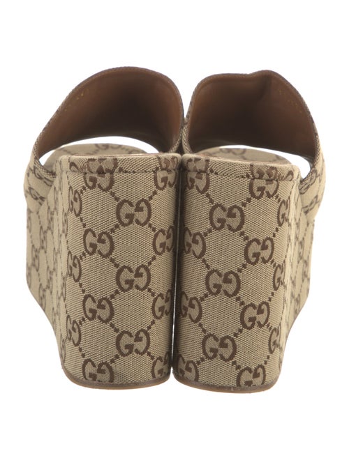 Gucci Canvas Printed Slides