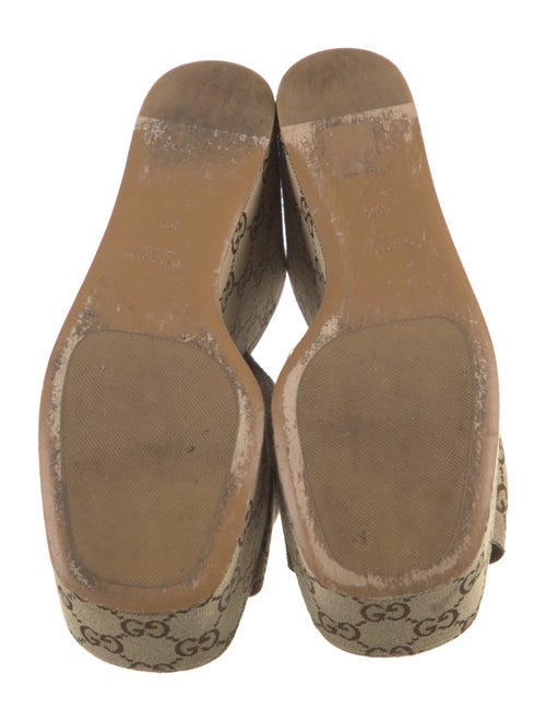 Gucci Canvas Printed Slides