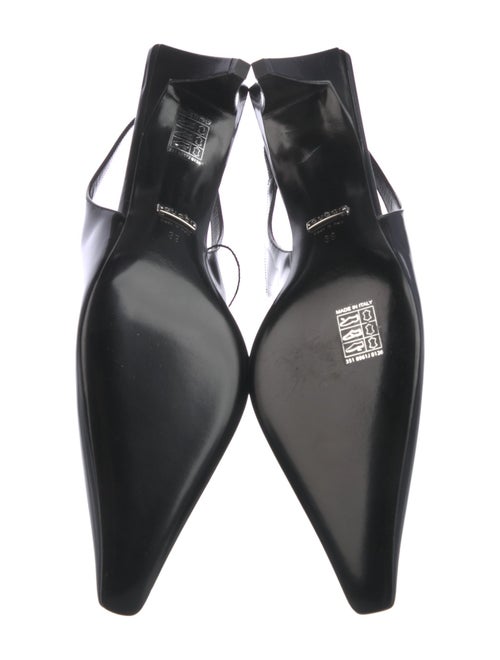 Gucci Interlocking G Logo Patent Leather Slingback Pumps