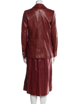 Gucci Leather Skirt Set