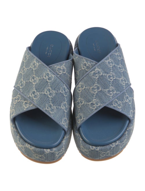 Gucci GG Denim Denim Slides