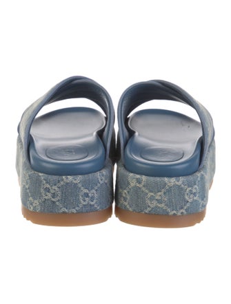 Gucci GG Denim Denim Slides