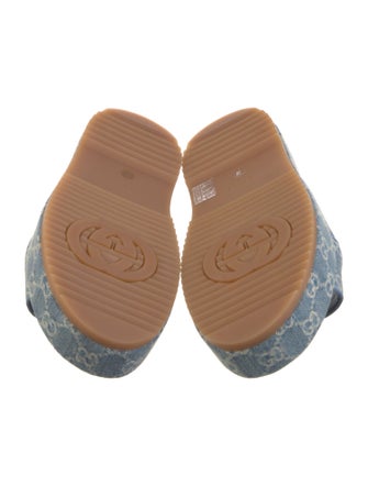 Gucci GG Denim Denim Slides